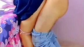 i drilled a hole in my neighbor's wall and ended up pounding her hot bare pussy