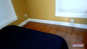 Petite blonde cutie bonnie wolf plays with toys