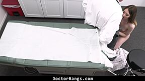 Teen BEGS DOCTOR to hide virginity secret during intense checkup at DoctorBangs.