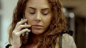 Busty babysitter Lumi Ray seduces employer Derrick Pierce with perky tits and tattoos