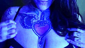 Fetish Brazilian Tattooed Woman With Tongue Out