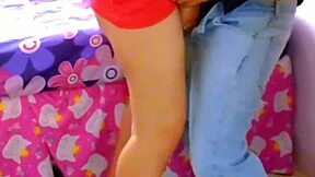 Latina enjoys hardcore anal with married neighbor in his bed, sucking every drop