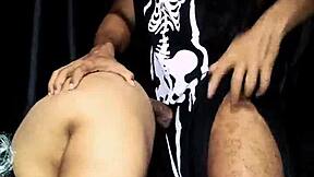 after halloween party, my best friend and i share intimate moments at home