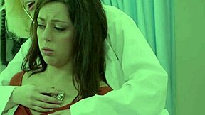 Stripped teen 18+ pussylicking glam doctor in hospital clothes ripped