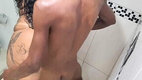 I Caught Exotic Tattooed BbW Pornstar Taking Bath And Couldn't Resist Cumming On Her Ass