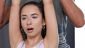 bloom lambie gets banged on fitball in fitness session