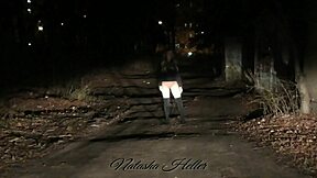 autumn's naked walk exposes her cute ass