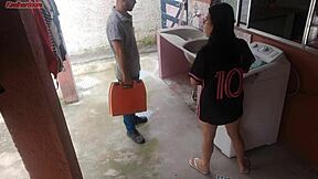 Housewife Pays Technician With Ass