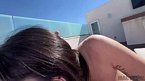 Cute Petite Sexual Demon Suttin Gets Fucked With Big Dick On Roof Top Terrace By Jmac