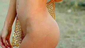 Big Ass Petite MILF Beauty Strips Naked In Desert Solo