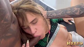 hey, this slut took two cocks in her pussy at once, huh?