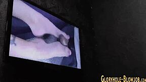 Teen Blondes At Gloryholes Suck And Jerk