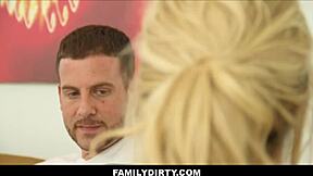 Hot Blonde Stepsister Seduces Stepbrother During Yoga!