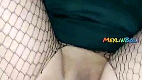 Gothic nympho neighbor gets fucked from behind and cums messy