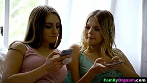 Familyorgasm shows cute girl sneaking with friend's step dad.