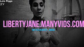 liberty jane enjoys solo dildo play leading to huge orgasm filmed by luke