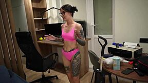 Housemaid with piercing takes hard ass fuck and gets messy facial in doggystyle