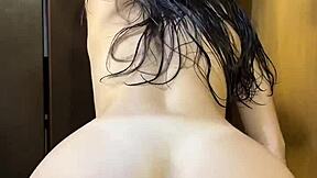 straight out of the shower in the dorm room 😊