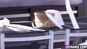 Step sisters bribe brothers with foursome