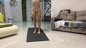 Angie Elif Plays Pussy After Yoga Session