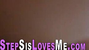 Tiny Blonde Stepsis Rides Dick Passionately