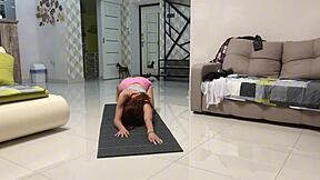 Angie Elif Plays Pussy After Yoga Session