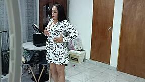 espio a mi cuñada borracha metiendo consolador