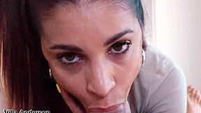 homemade blowjob in my parents' bedroom with big cock action.