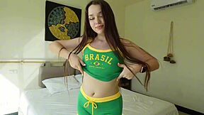 Can the stepson resist his stepmom's sexy homemade curves?