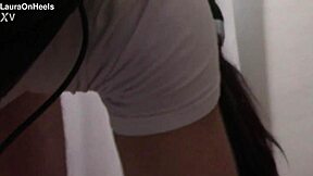 I'm this MILF, getting throatfucked with a ballgag and ringgag, cum in my mouth