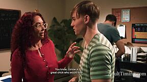 Busty teacher Kiki blackmailed by student in shocking affair