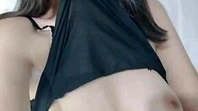 Look At This Cute Asian Teen 18+ Showing Her Big Natural Tits! So Beautiful And Young!