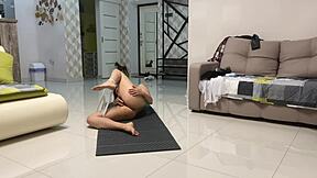 Angie Elif Plays Pussy After Yoga Session