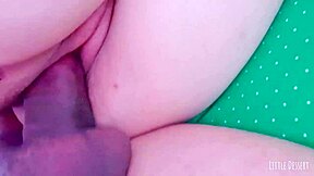 morning sex with hot babe, ridin' her shaved pussy cowgirl style, big ass bouncing, homemade fun