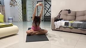 Angie Elif Plays Pussy After Yoga Session