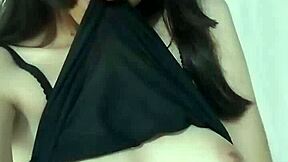 Look At This Cute Asian Teen 18+ Showing Her Big Natural Tits! So Beautiful And Young!