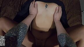 Intense fucking with curvy Mayte ends in creampie