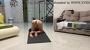 Angie Elif Plays Pussy After Yoga Session