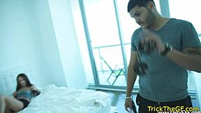 real petite 18+ euro tricked into missionary pussyfucking, omg so wild 😱