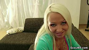 german amateur teen 18+ sexy cora talks dirty during hot dp