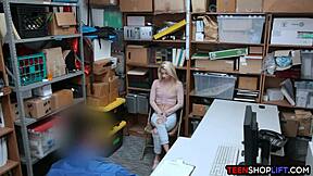 Tiny teen 18+ strikes deal with LP officer post-theft