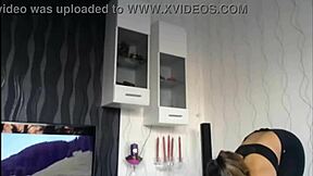 teen does sexy workout in leggings