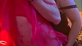 Trans Girlfriend Engages in Oral Sex with Sexy Neighbor While Performing Anal Masturbation