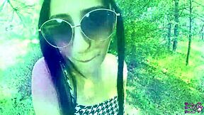 Pawg teen sucks and fucks in public park with friend 😍