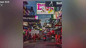 Sexy Asian gogo stripper rips clothes and fingers herself on stage