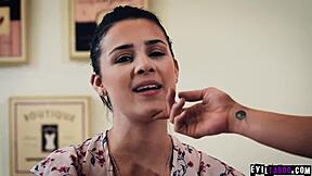 Evil Katie Morgan manipulates naive Kylie Rocket.