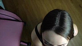 Intense Fucking of Gamer's Stepsister in College Dorm with Blue Eyes