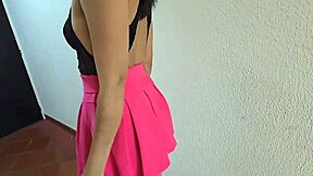 i couldn't resist my stepdaughter's pink skirt, wow! 😍