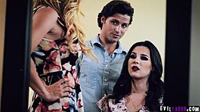 Evil Katie Morgan manipulates naive Kylie Rocket.