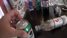 bf and gf compete in wild drink and pee game